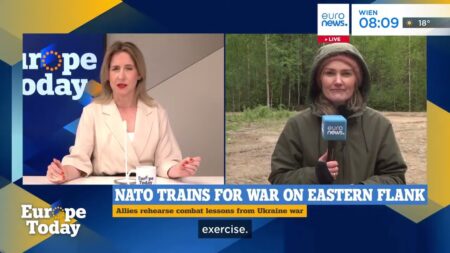 NATO stages military drills near Russia’s border amid fear in the Baltics over drone incursions