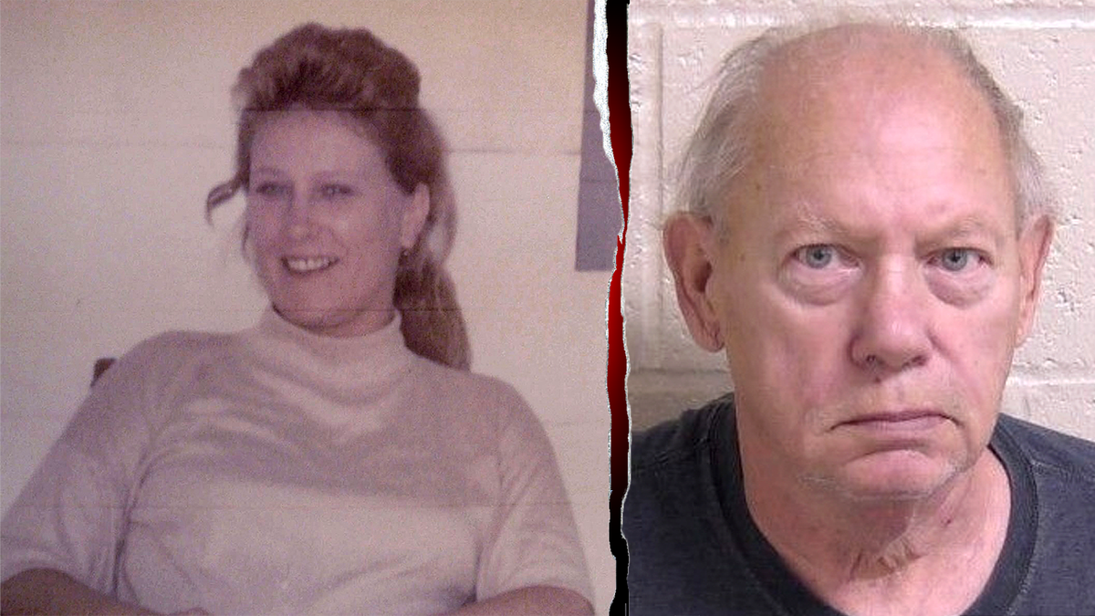 Side-by-side images of Randy Gail Sperino and Albert Buddy Zigler after arrest in Illinois cold case murder