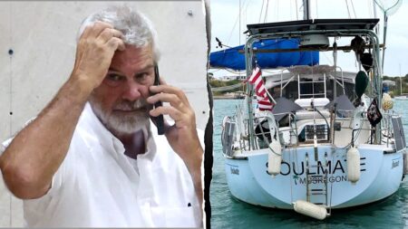 Coast Guard seizes Brian Hooker’s sailboat as it leaves Bahamas after wife’s disappearance: source