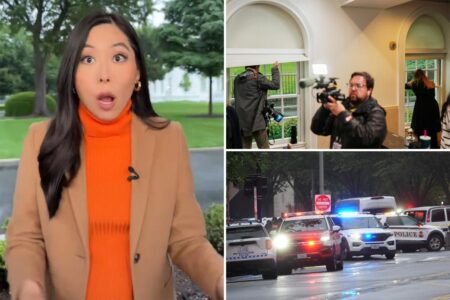 Terrifying moment gunshots rang out outside White House captured on camera