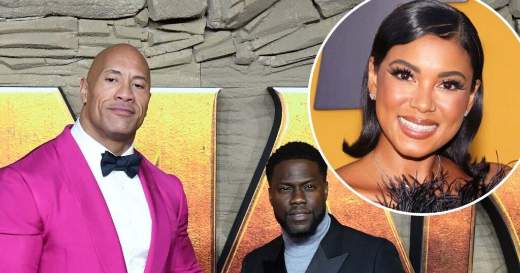 Dwayne ‘The Rock’ Johnson Makes Raunchy Jokes, Flirts With Kevin Hart’s Wife Eniko at Netflix Roast