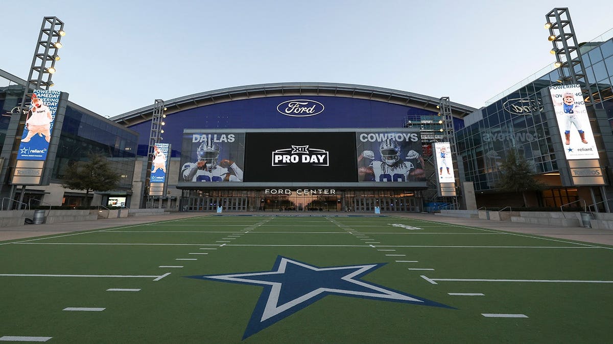 Ford Center at the Star exterior view in Frisco, Texas