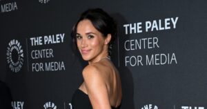 Meghan Markle’s  Black Dress Style Secretly Hides the Tummy — Read: It’s Mega Flattering
