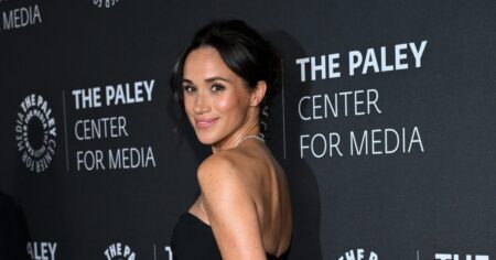 Meghan Markle’s  Black Dress Style Secretly Hides the Tummy — Read: It’s Mega Flattering