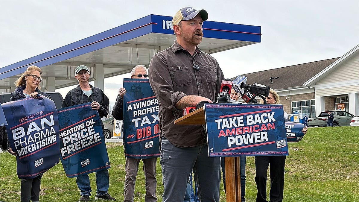 Graham Platner campaigns in race against Sen. Susan Collins of Maine