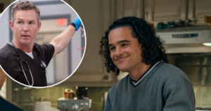 The Pitt’s Jalen Thomas Brooks Pitches Perfect ‘Off Campus’ Cameo for Costar Shawn Hatosy (Exclusive)