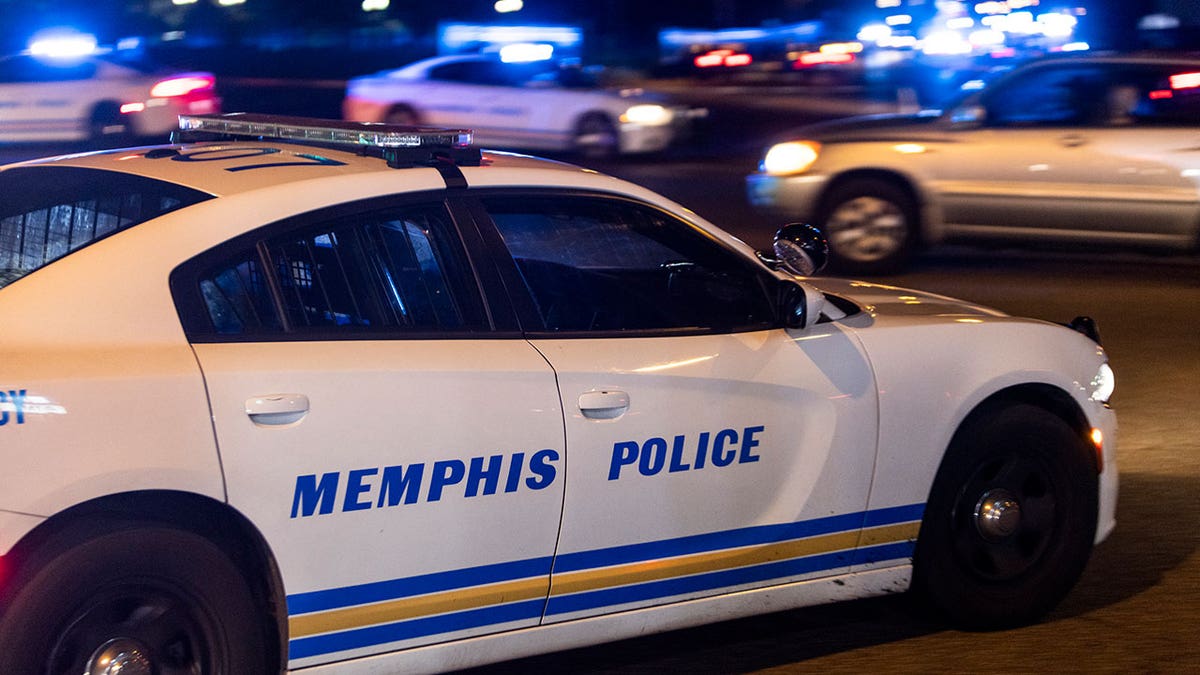 A Memphis Police Department patrol car is seen in Memphis, Tennessee.