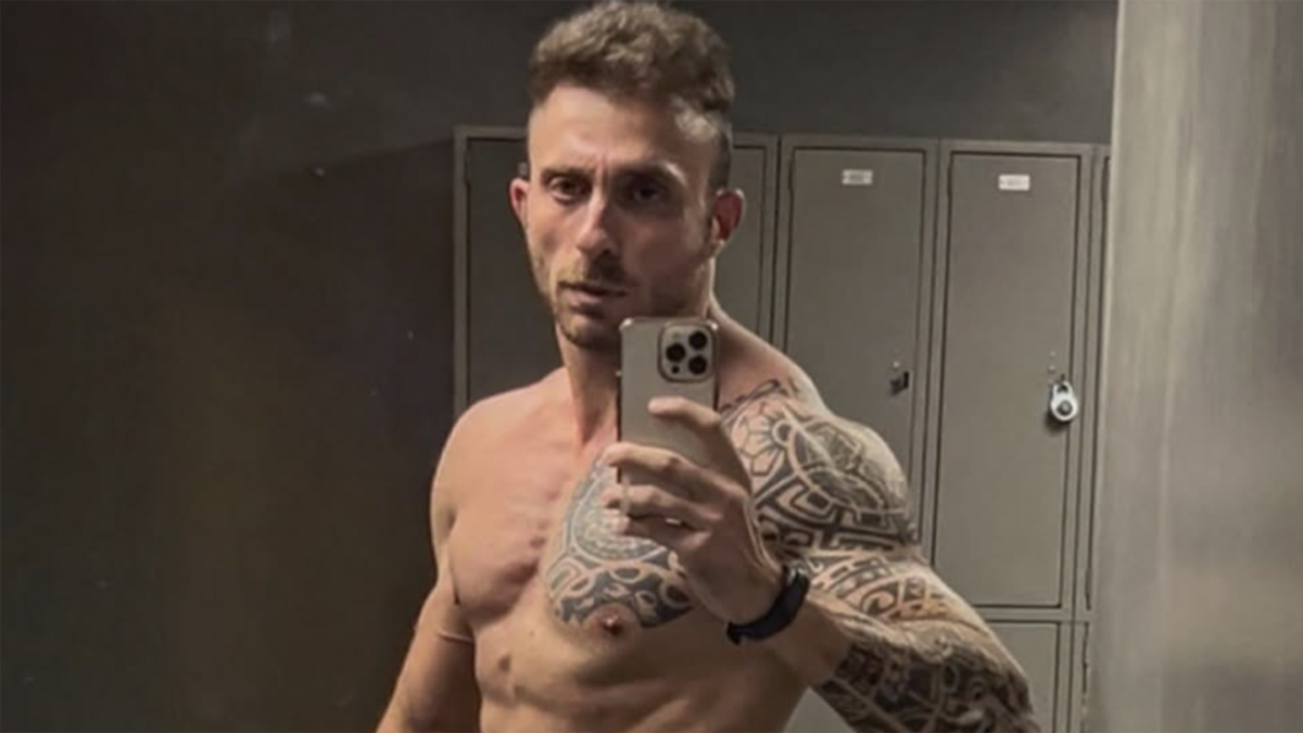 Cristiano Argento in the gym