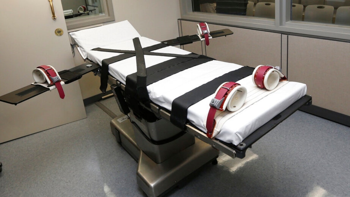 Gurney used for lethal injections in executions
