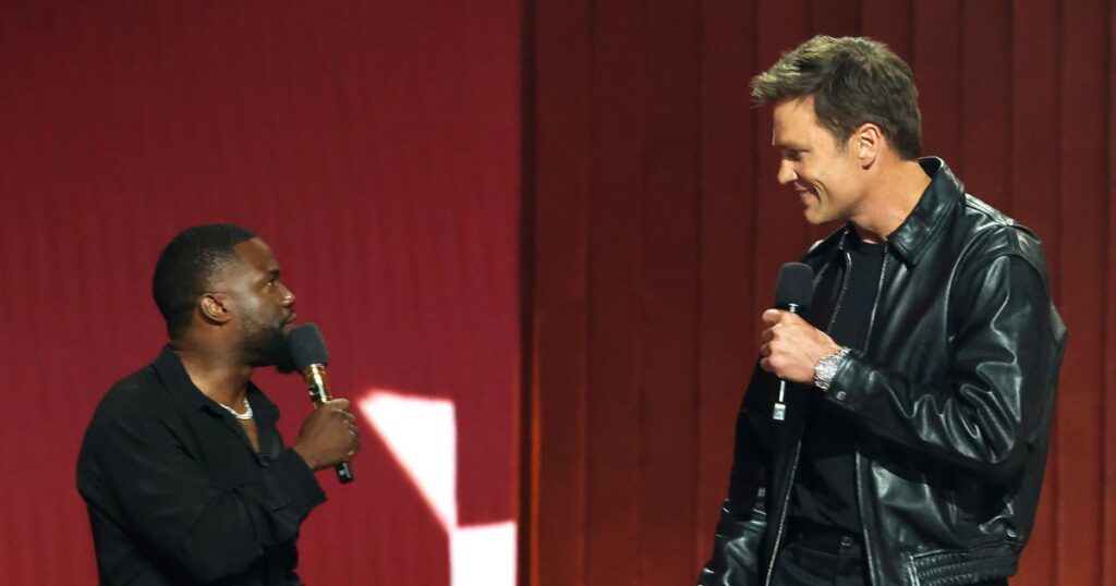 Tom Brady Calls Out Kevin Hart During Roast for Cheating on Wife Eniko Parrish: ‘F*** It’