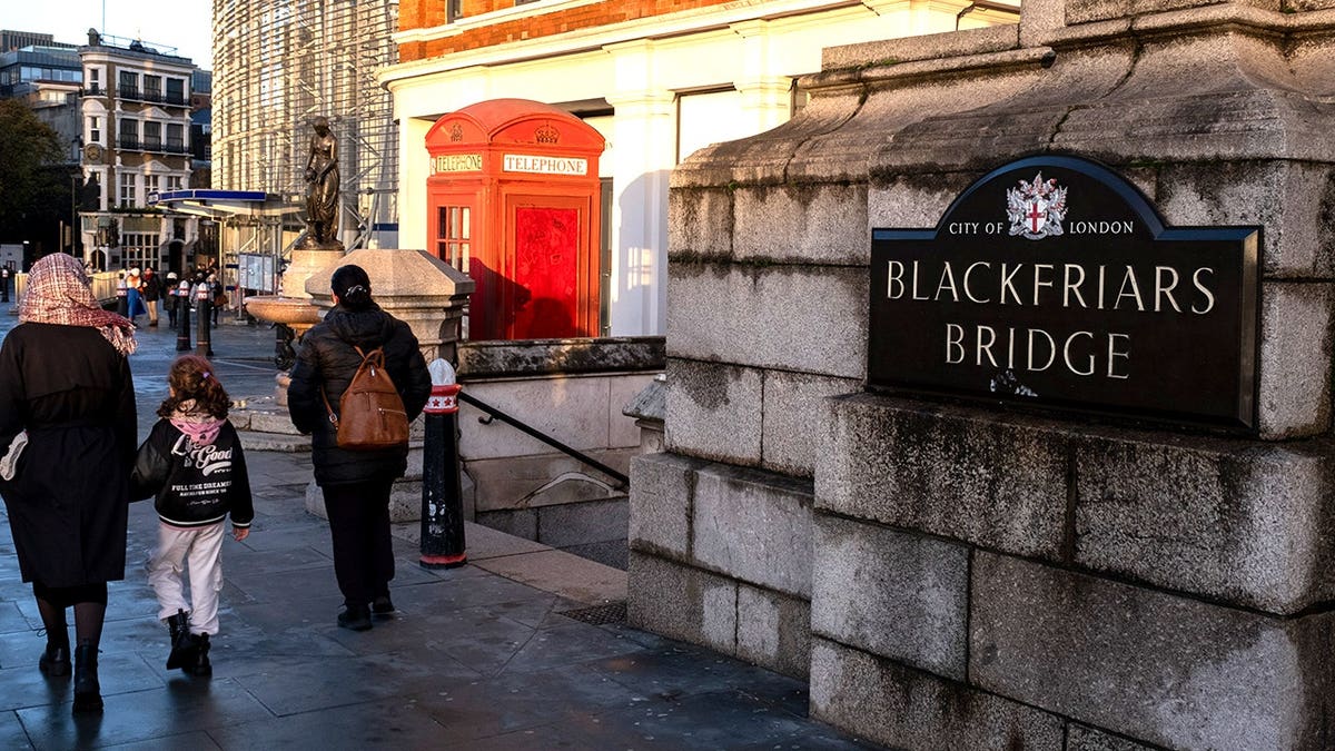 People walking in London's Blackfriars district