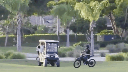 Video shows teens carving up golf course greens in reckless stunt, police say
