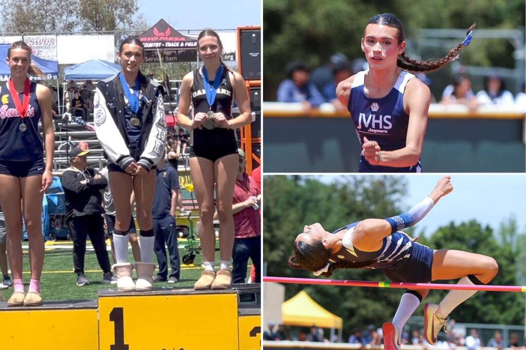 Trans HS track athlete sparks shocking podium decision after sweeping California finals Trans HS track athlete sparks shocking podium decision after sweeping California finals
