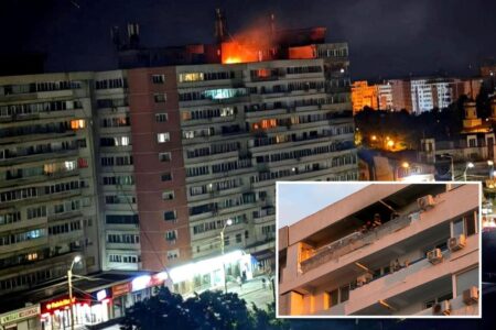 Armed Russian drone slams into Romanian apartment building, leaving two injured