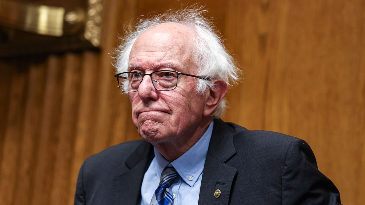 Senator Bernie Sanders arriving at a confirmation hearing in Washington, D.C.