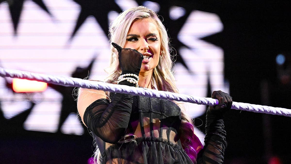 Blake Monroe entering the wrestling ring at WWE Performance Center in Orlando, Florida