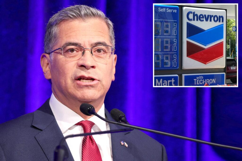 Xavier Becerra talks tough on big oil while slurping Chevron Xavier Becerra talks tough on big oil while slurping Chevron
