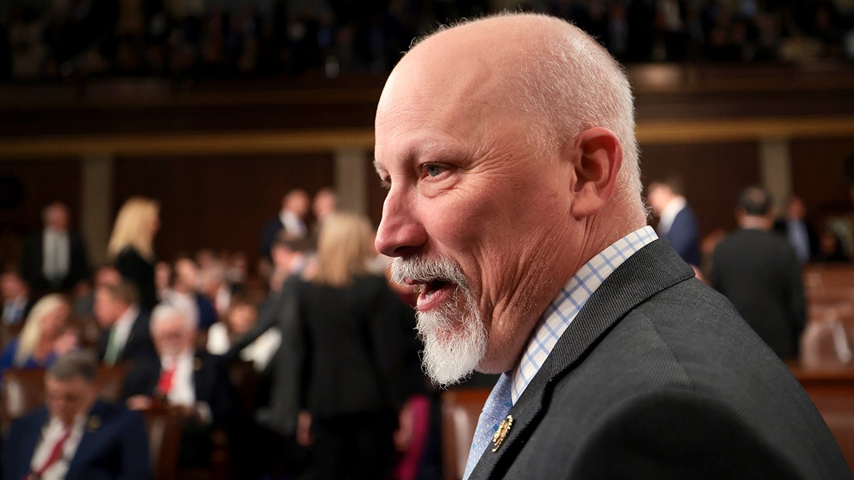 Rep. Chip Roy listening during President Donald Trump's address at the U.S. Capitol