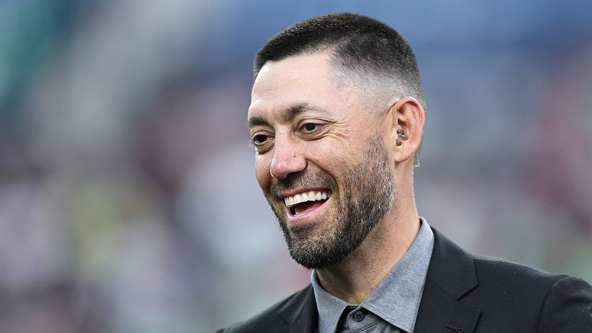 Clint Dempsey attending CONCACAF Nations League Championship Final at SoFi Stadium