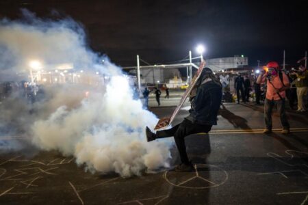 Delaney Hall anti-ICE clashes continue – despite New Jersey Gov. Mikie Sherrill’s ‘peaceful’ protest zone