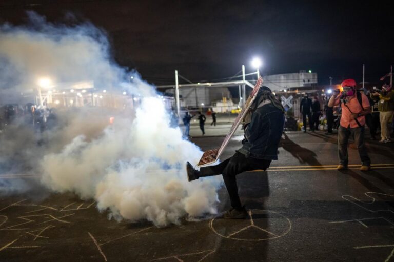 Delaney Hall anti-ICE clashes continue – despite New Jersey Gov. Mikie Sherrill’s ‘peaceful’ protest zone