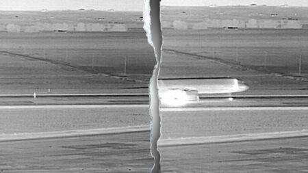 Footage shows moments before Frontier Airlines jet struck person on Denver airport runway