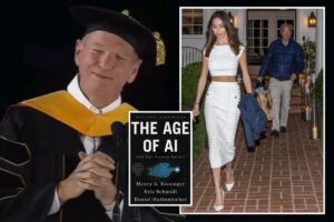 Ex-Google CEO Eric Schmidt booed at Arizona commencement over AI, sex harassment claims from much-younger girlfriend