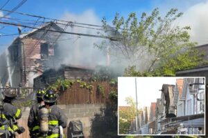 14 injured, including 12 firefighters, after fast-spreading fire tears through NYC homes