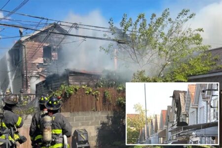 14 injured, including 12 firefighters, after fast-spreading fire tears through NYC homes