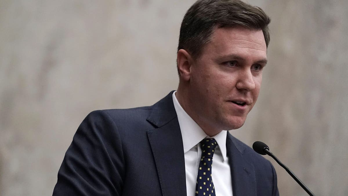 Brett A. Shumate speaking at investiture ceremony in U.S. District Court Washington DC