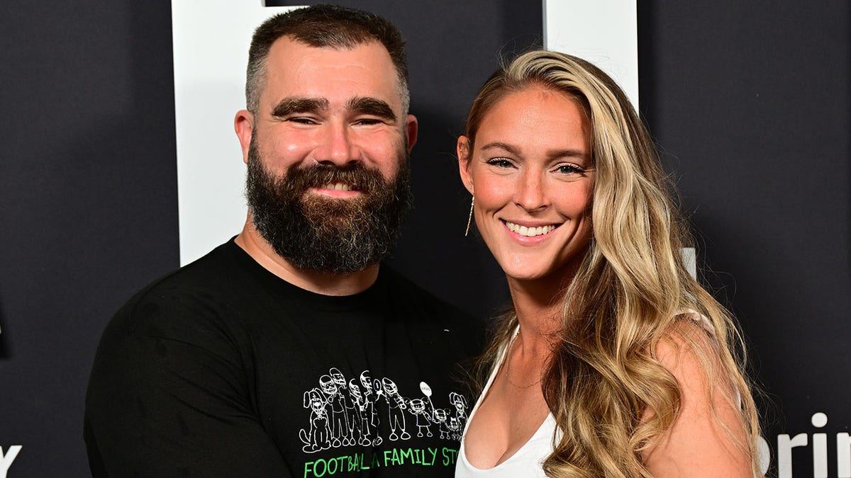 Kylie Kelce with her husband