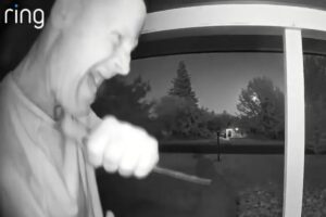 Terrifying doorbell cam captures knife-wielding maniac stalking Sacramento neighborhood