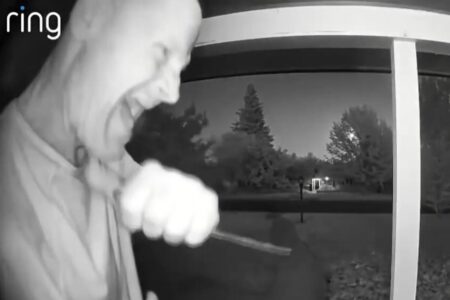 Terrifying doorbell cam captures knife-wielding maniac stalking Sacramento neighborhood