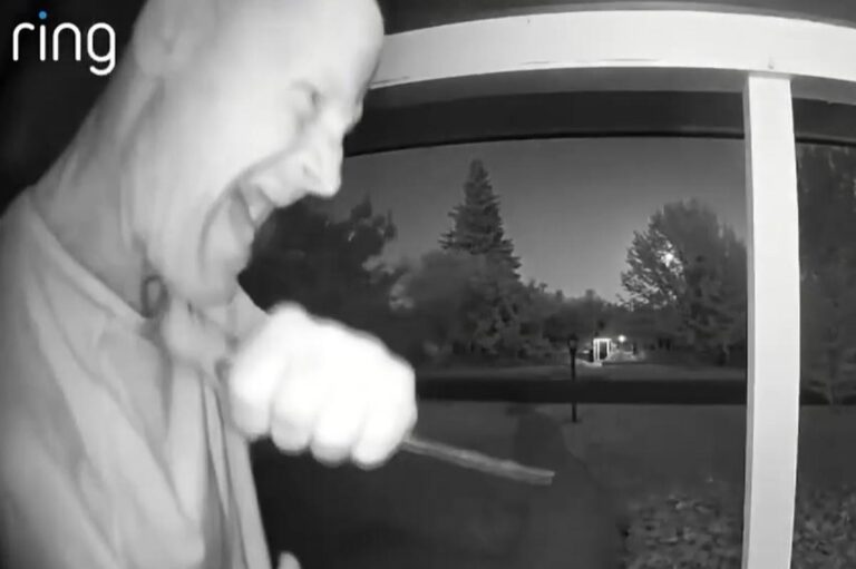 Terrifying doorbell cam captures knife-wielding maniac stalking Sacramento neighborhood