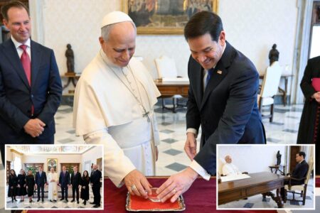 Rubio arrives for audience with Pope Leo XIV days after latest Trump attack