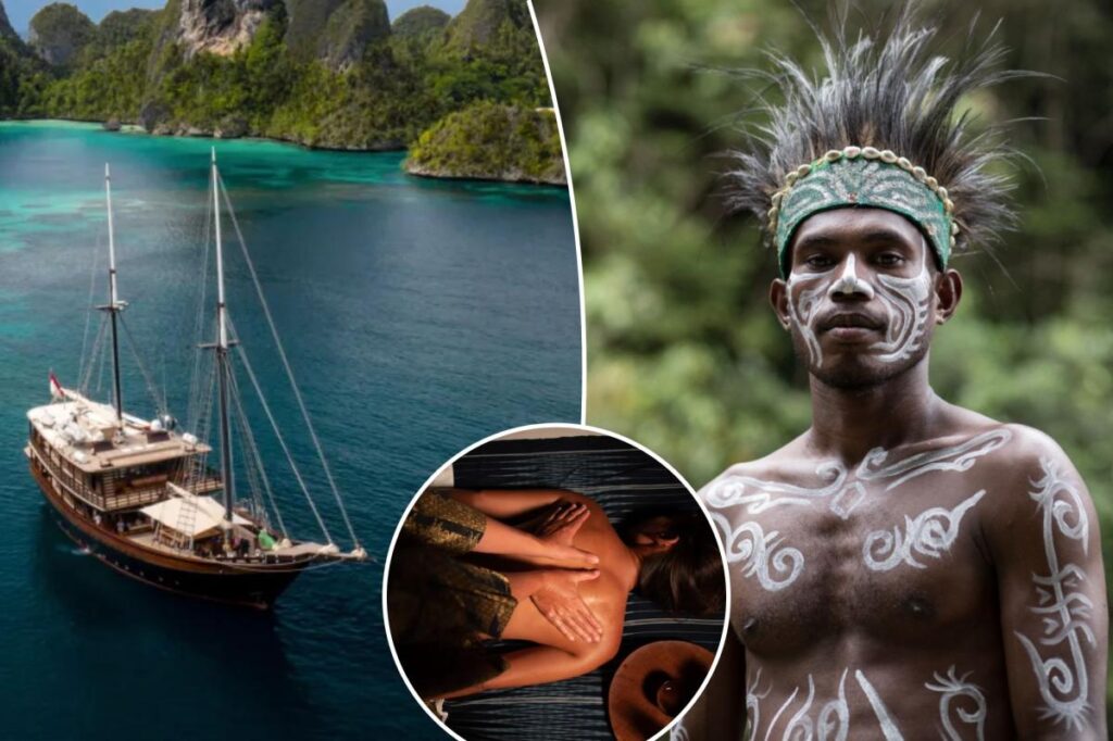No roads, no crowds — just a M yacht and the bluest water on the planet