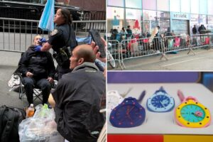 New Yorkers create encampment for 0 fad watch — filled with paid line-sitters and a shocking overdose