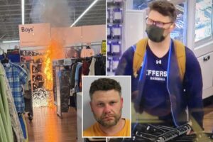 Masked NJ suspect charged with using fuel, fireworks in Walmart kids section as cover for massive jewelry heist Masked NJ suspect charged with using fuel, fireworks in Walmart kids section as cover for massive jewelry heist