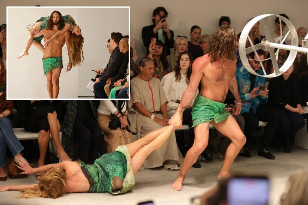 Runway model dragging ‘lifeless’ woman sparks fierce debate: ‘Stupidity’