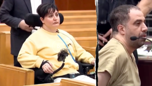 Paralyzed subway victim confronts attacker, calls his actions ‘evil’ at sentencing