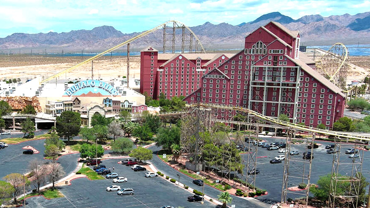 Aerial view of Primm buildings