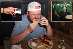 Exclusive | Diners can’t eat these 4 pancakes in 18 minutes as Long Island challenge goes viral
