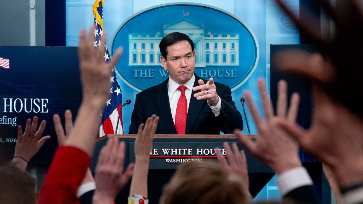 marco rubio at white house briefing podium