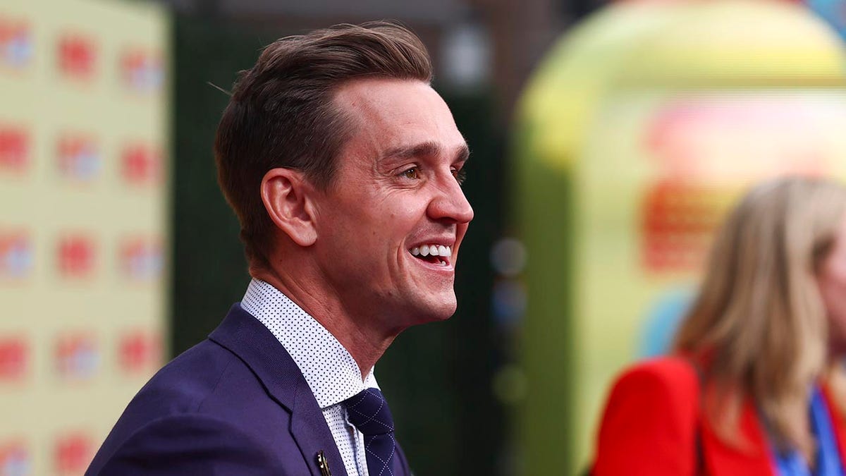 Stuart Holden standing on red carpet at FIFA World Cup 2026 event in Los Angeles