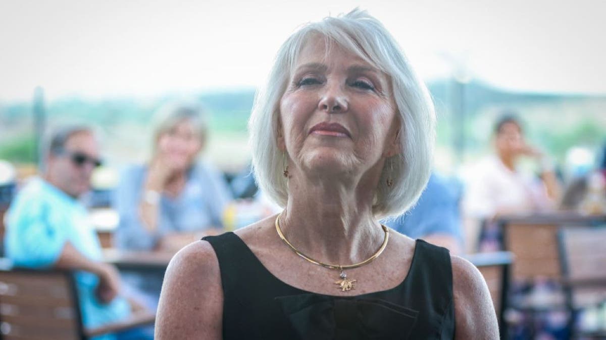 Tina Peters speaking at an event