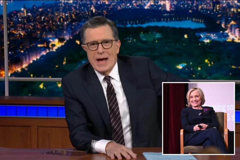 The Hillary Clinton graphic that never made it to ‘Late Show’ revealed as Stephen Colbert kicks off final week The Hillary Clinton graphic that never made it to ‘Late Show’ revealed as Stephen Colbert kicks off final week