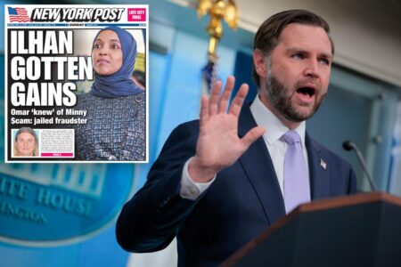 Vance says Rep. Ilhan Omar is under DOJ investigation ‘right now’