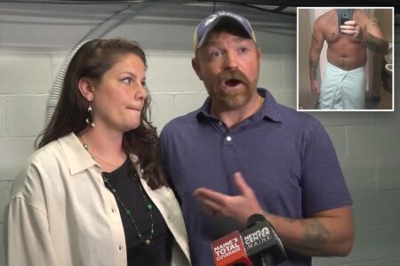 Maine Senate candidate Graham Platner breaks silence on sexting scandal – with wife glued to his side