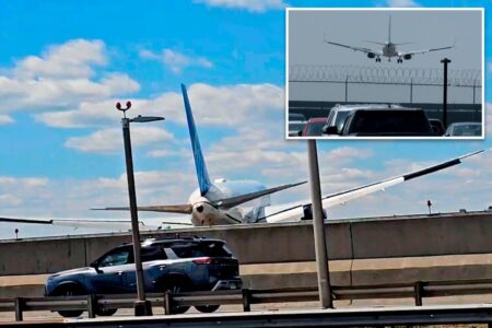 Copilot of United Airlines jet that hit light pole at Newark Airport realized too late plane was low: report