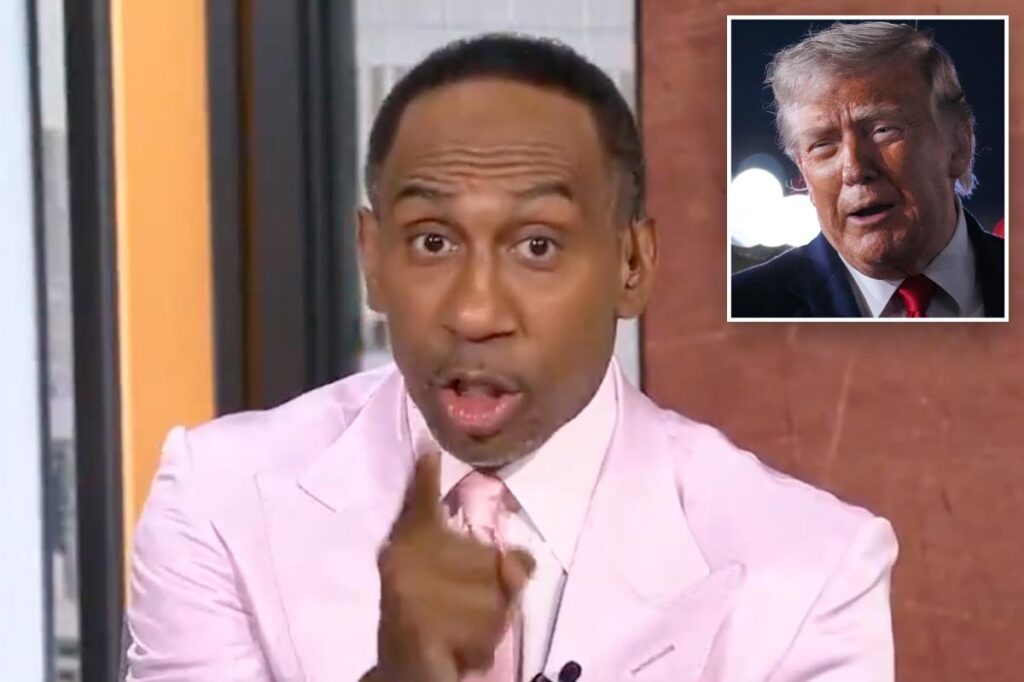 Trump hits back at Stephen A. Smith after ESPN analyst ranted he would blame president for Knicks defeat Trump hits back at Stephen A. Smith after ESPN analyst ranted he would blame president for Knicks defeat